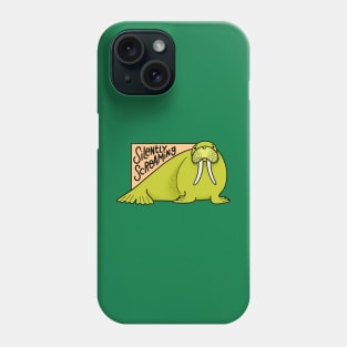 Silently Screaming Walrus Phone Case