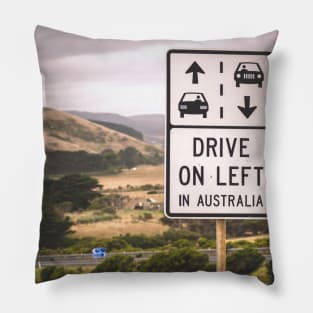 Drive on Left Pillow