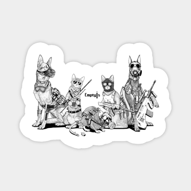 Animal Soldiers Magnet by EmptyIs
