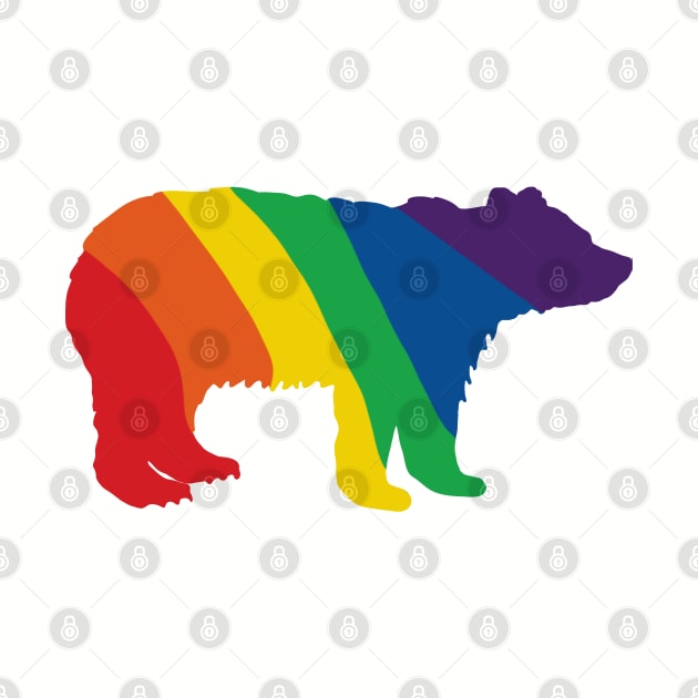 Rainbow Bear by Slightly Unhinged