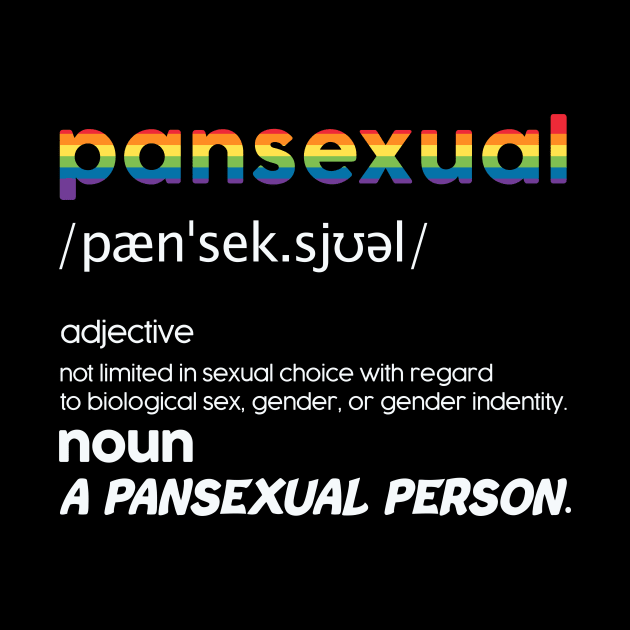 Pansexual Definition Shirt Funny Pride LGBT by American Woman