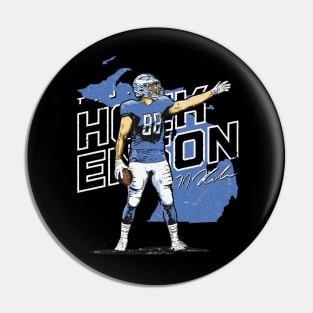 T.J. Hockenson Detroit Player Map Pin