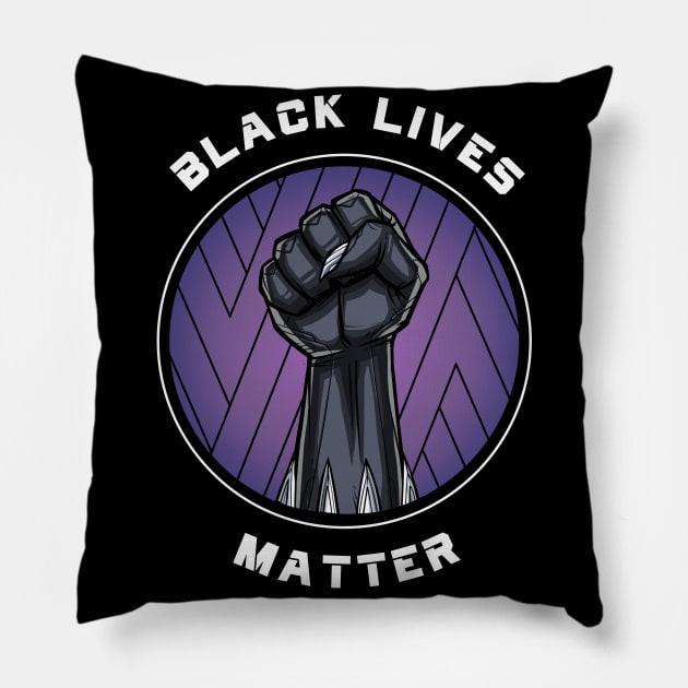 Black Lives Matter- Panther Pillow by LinesOfCharacter