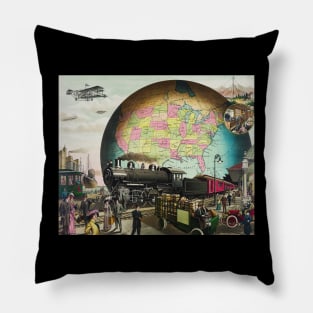 world art ilustration Pillow