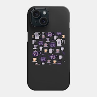 Purple Teapots Phone Case