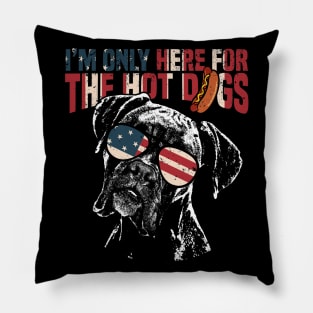 Boxer Dog Shirt Funny 4th of July Pillow