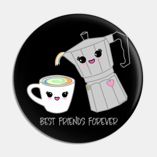 Coffee pot and cup BFF Pin