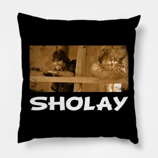 Sholays Where Friendship Met Adventure Pillow
