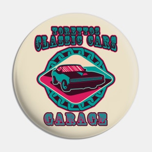 Toretto's Garage Torettos Classic Car Vintage Pin