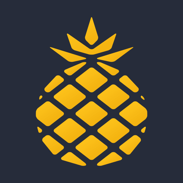 Pineapple Crown Minimalist Design by PatrioTEEism