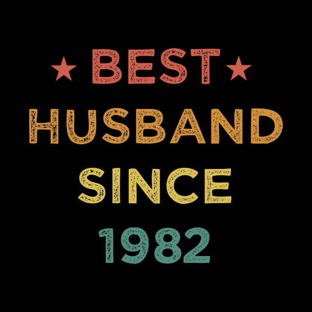 Best Husband Since 1982 Funny Wedding Anniversary Gifts Vintage by First look