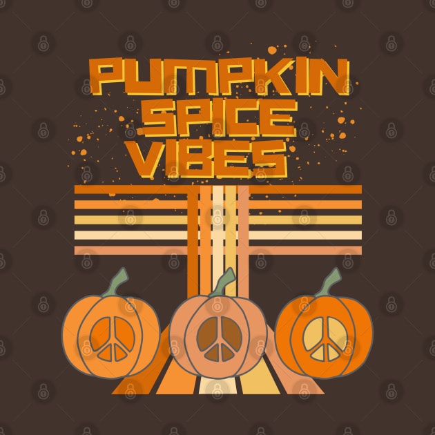Pumpkin Spice Vibes Retro Holiday Groove - Spice Dusted Style by SwagOMart