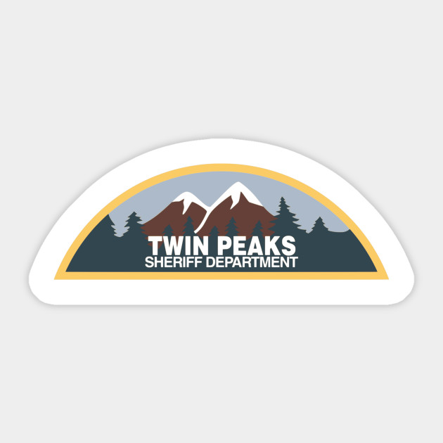 Twin Peaks Sheriff Department Twin Peaks Sticker Teepublic