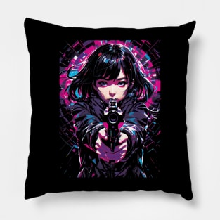 She's Mad Fiery Anime Girl Pillow