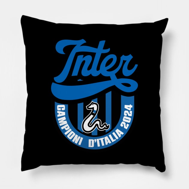 Inter milan Pillow by lounesartdessin