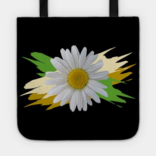 daisy flowers white daisies bloom floral flowery Tote