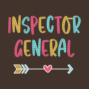 Inspector General - Fun & Casual Boho Design T-Shirt