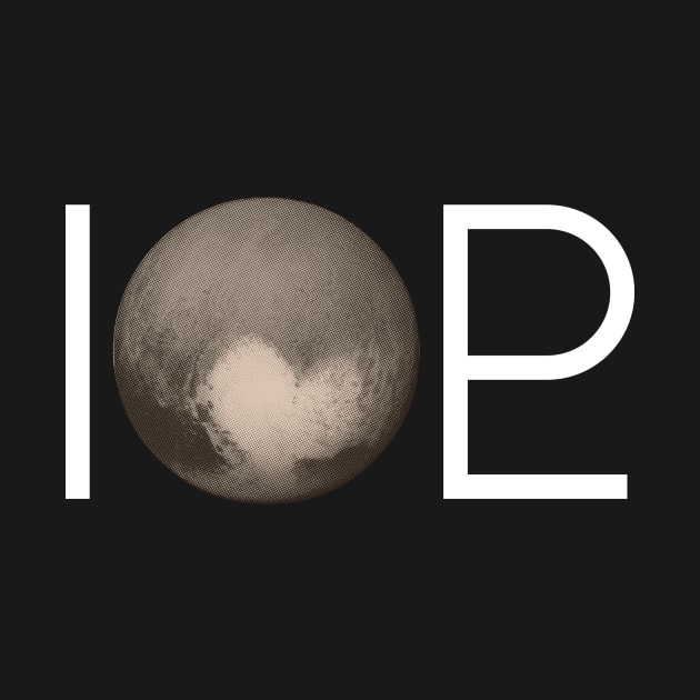 I Heart Pluto | White Ink Edition by geekchic_tees