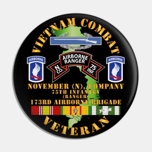 Vietnam Combat Vet - N Co 75th Infantry (Ranger) - 173rd Airborne Bde SSI Pin