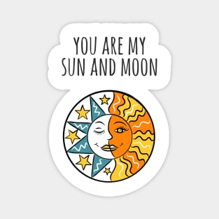 Sun And Moon Valentine Anniversary Magnet