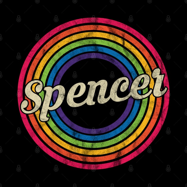 Spencer - Retro Rainbow Faded-Style by MaydenArt