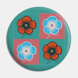 Complimentary Poppies Pin