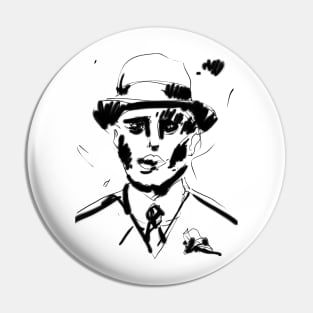 Steve's portrait Pin