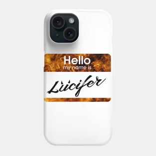 Lucifer Morningstar Name Tag? - Mightbelucifer Phone Case