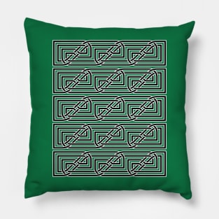 Celtic Interwoven Rectangular Knot Pattern 1 Pillow