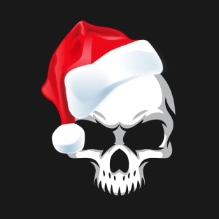 Christmas Santa Skull Scary Halloween T-Shirt