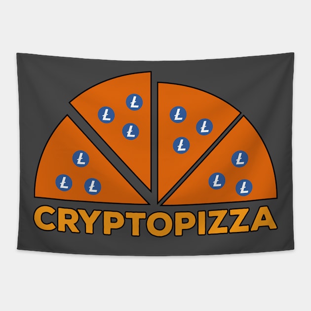 Cryptopizza Litecoin Tapestry by DiegoCarvalho