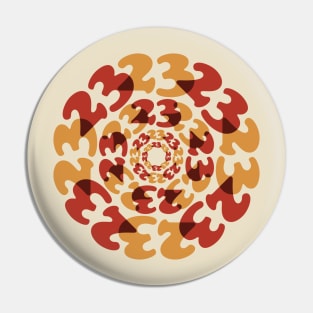 23 Pop Art Mandala Pin