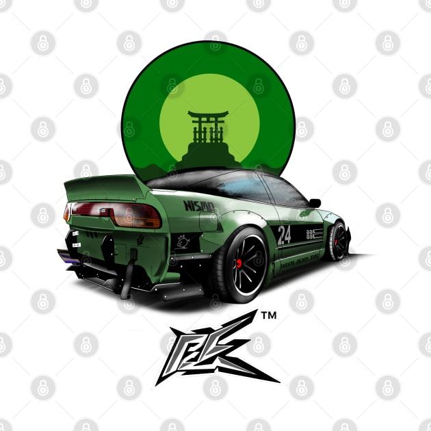 240SX nismo silvia s13 pandem green by naquash