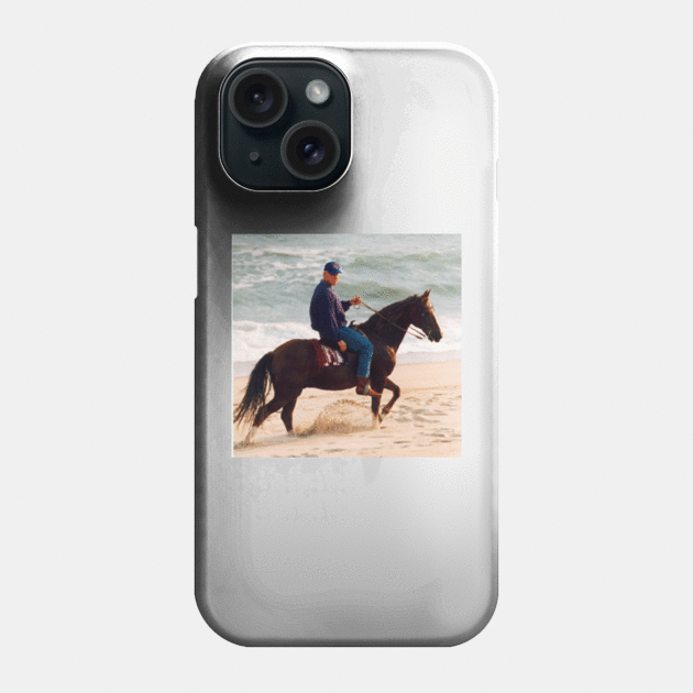 Bill Clinton riding a horse Phone Case by Soriagk