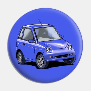 REVAi G-Wiz micro electric car in blue Pin