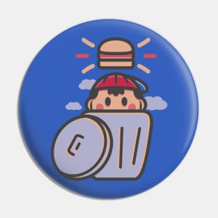 Trash Burger Pin