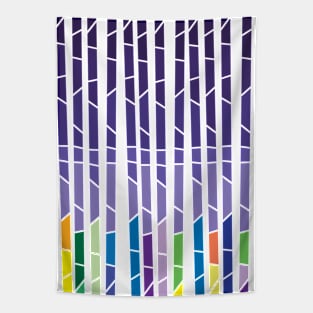 Colorful geometric art Tapestry