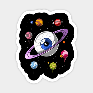 eye shaped planet Magnet