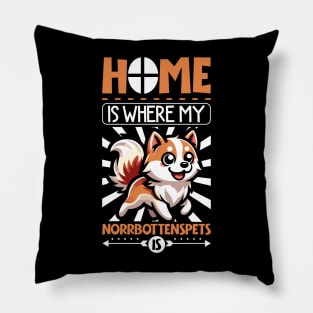 Home is with my Norrbottenspets Pillow