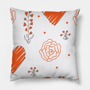 Elegance Seamless pattern with flowers Pillow