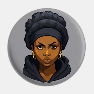 Angry Black Woman Pin