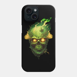 Green Horror Skull Phone Case