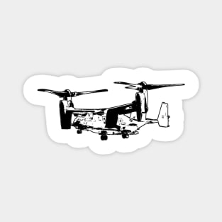 Bell Boeing V-22 Osprey - Black Design Magnet