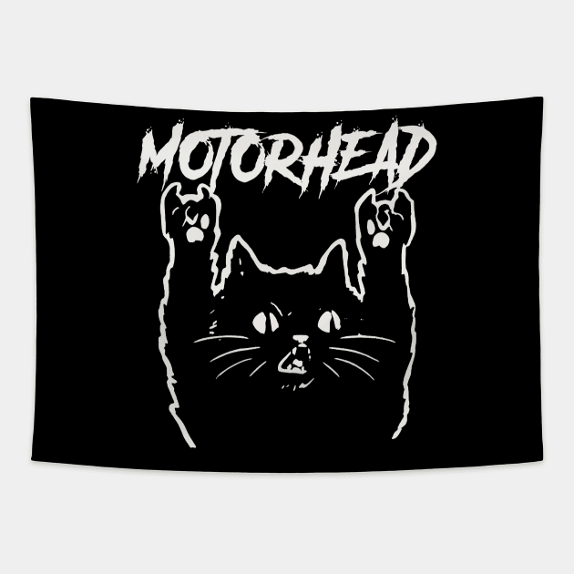 motorhead cat calling Tapestry by bubur ayam