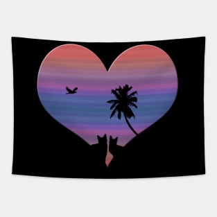 Cats on Vacation Tapestry