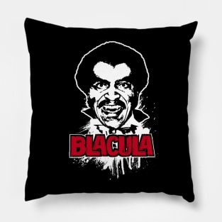 BLACULA - Splatter (4 dark tees) Pillow