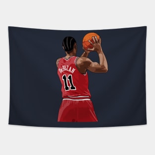 DeMar DeRozan Vector Back Tapestry