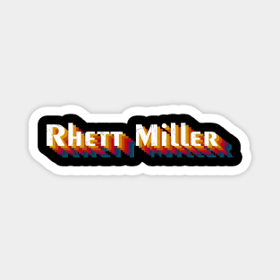 retro vintage Rhett Miller Magnet