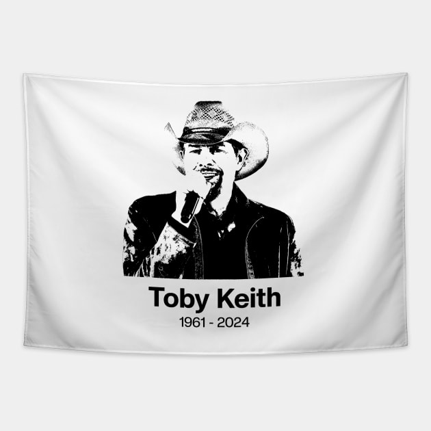 Rip Toby Keith 1961-2024 Ver.2 Tapestry by GraciafyShine