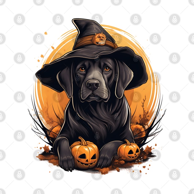 Halloween Labrador Retriever Dog #6 by Chromatic Fusion Studio